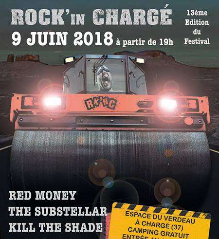 Rock in chargé 2018 #13 édition du Festival qui porte bonheur ! le 9 juin 2018 au Camping du Verdeau à Chargé(37) près d'Amboise