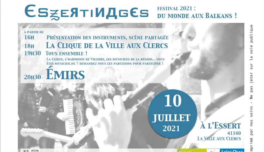 Essertinage 2021 Samedi 10 juillet aura lieu une nouvelle édition de la journée de festival musical Essertinages, à l'Essert donc, à partir de 16h.